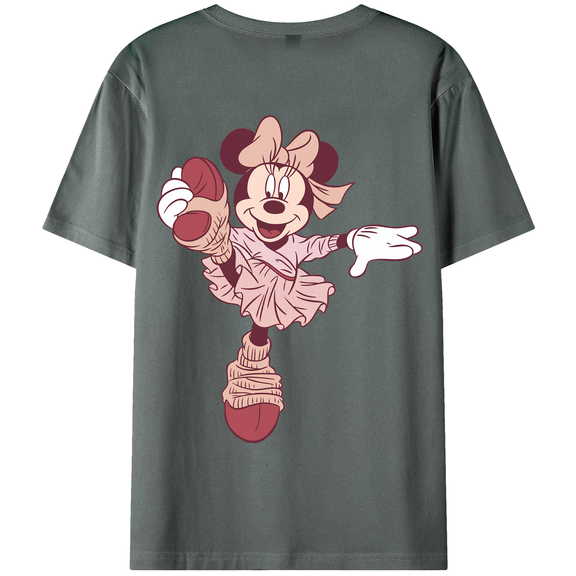 （画像用） ミッキーマウス Mickey Mouse 綿100％ メンズ半袖Tシャツ（バックプリント） 通気性